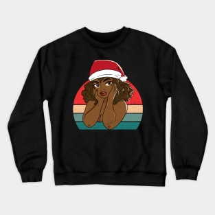 Black Woman Santa, Black Mrs Santa Claus, African American Santa, Christmas Crewneck Sweatshirt